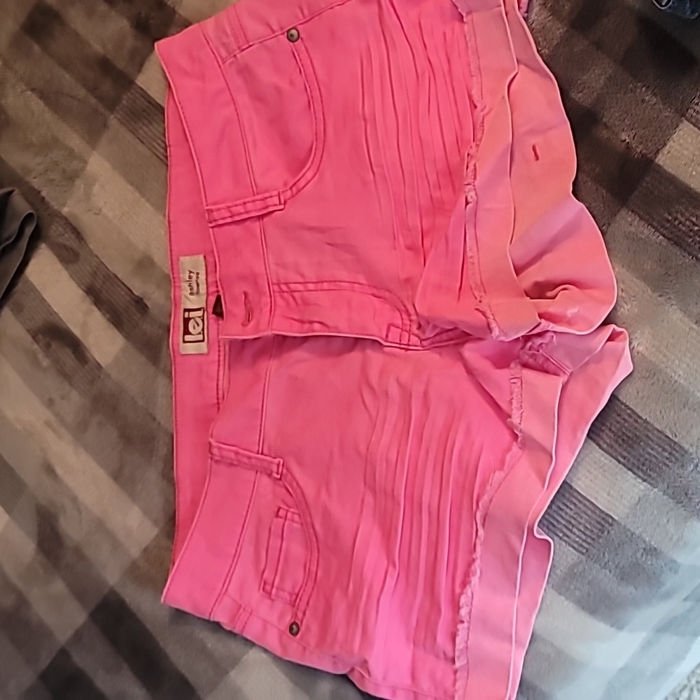 Hot pink shorts